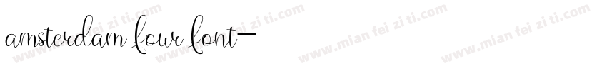 amsterdam four font字体转换